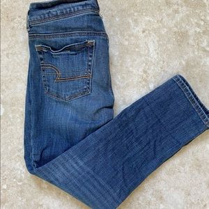 AEO cropped skinny stretch jeans. Size 10.